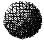 Crosshatch Sphere - ArtFoamie