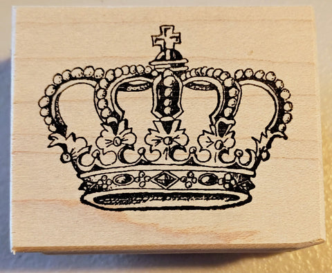 Her Majesty | Crown | Rubber Art Stamp