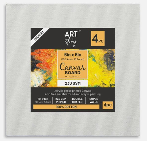 Little Birdie - 6"x6" Canvas Boards