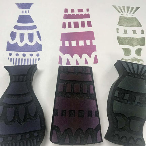 Kae Pea | Vases | Foam Stamps - Set of 3