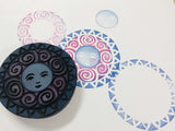 Kae Pea | Creative Concentrics - Celestial Rings | Foam Stamps - Set of 3