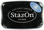 StazOn - Jet Black - Ink Pad & Reinker