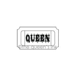 Her Majesty - Queen Ticket -  QI1002F - Rubber Art Stamp