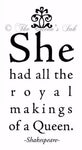Her Majesty - "Royal Makings..." - Rubber Art Stamps
